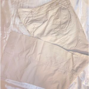 Express khaki wide leg pants
